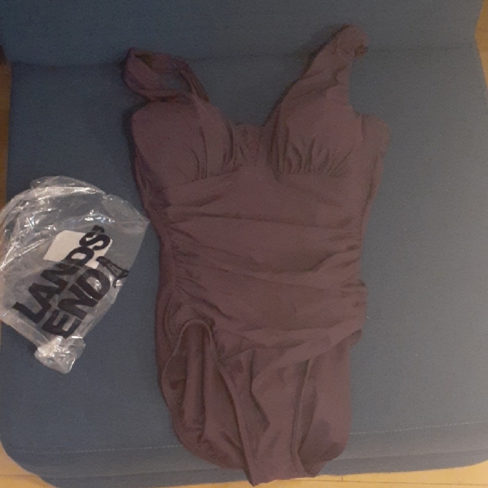 NEW Land's End Women's Grecian One Piece Swimsuit, Size 10